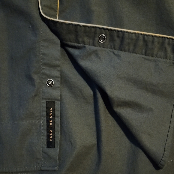 Howler Brothers Charcoal and Gold Casual Shirt - XL - Picture 5 of 6